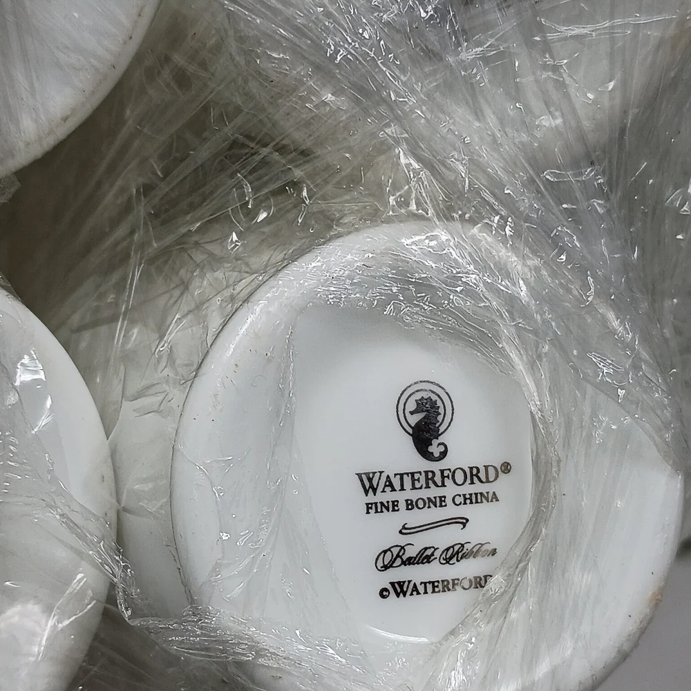 Waterford Ballet Ribbon Fine Bone China Tea Cups